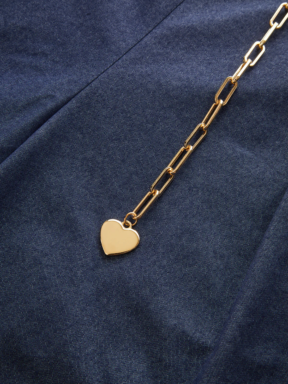 Wide-Leg Chain Jeans Pants - Wholesalesil