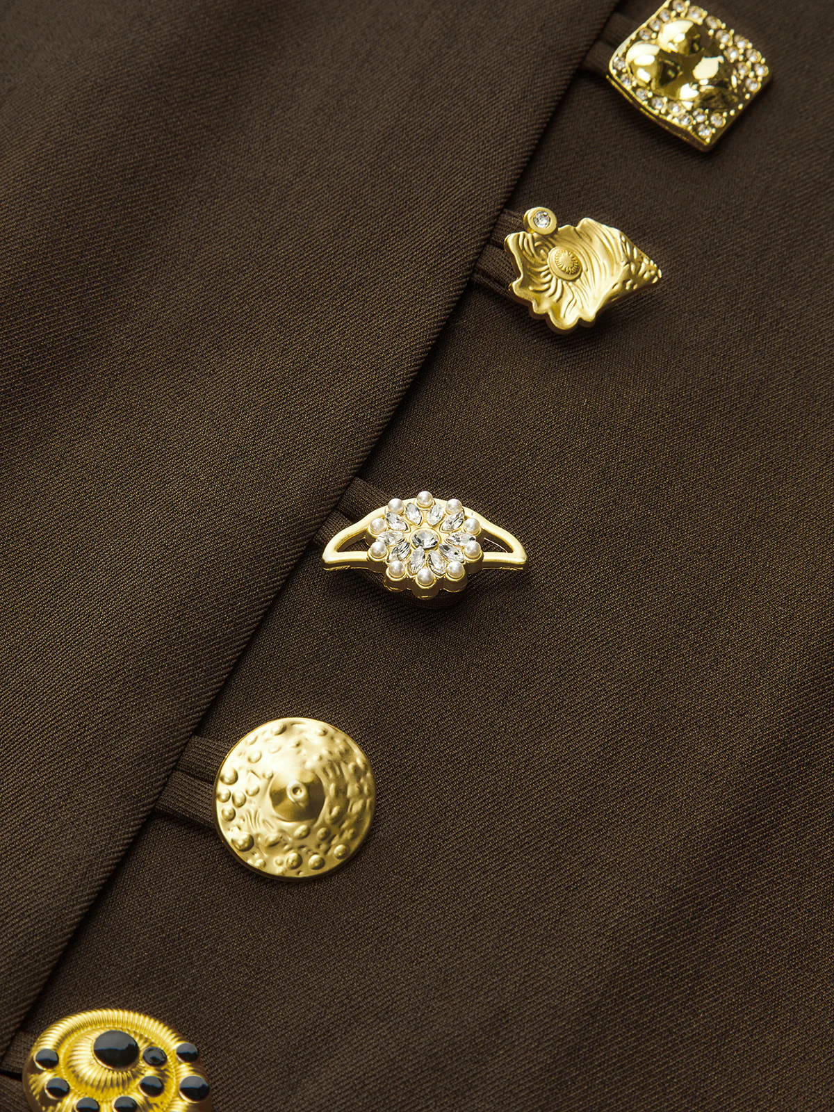 Metal Side Button Long Sleeve Midi Dress - Wholesalesil