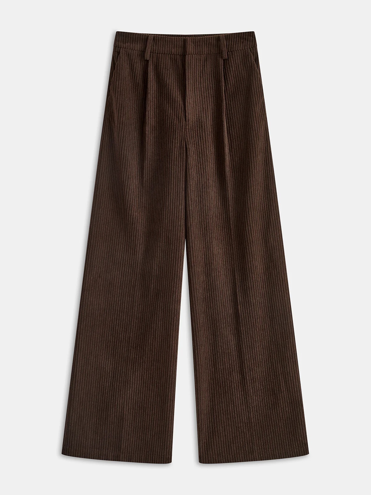 Corduroy Wide-Leg Pants - Wholesalesil