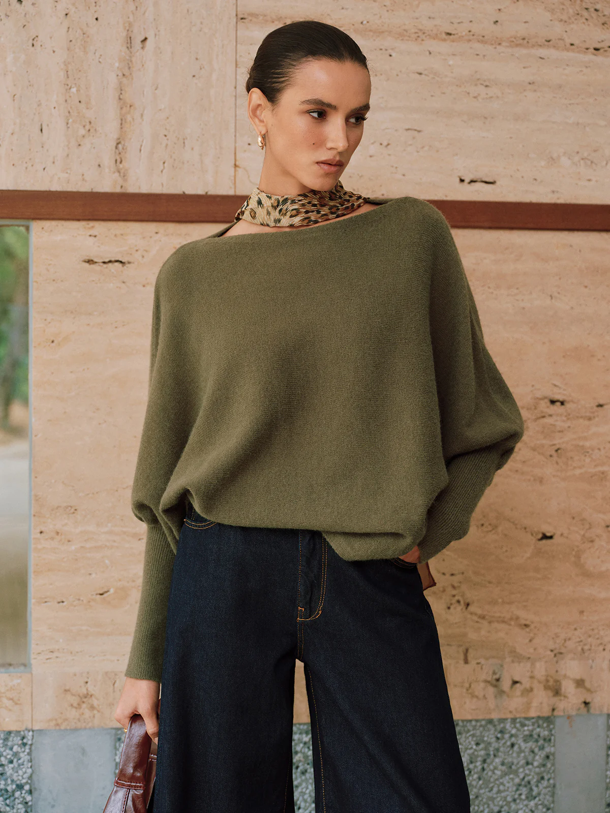 Batwing Sleeve Sweater - Wholesalesil