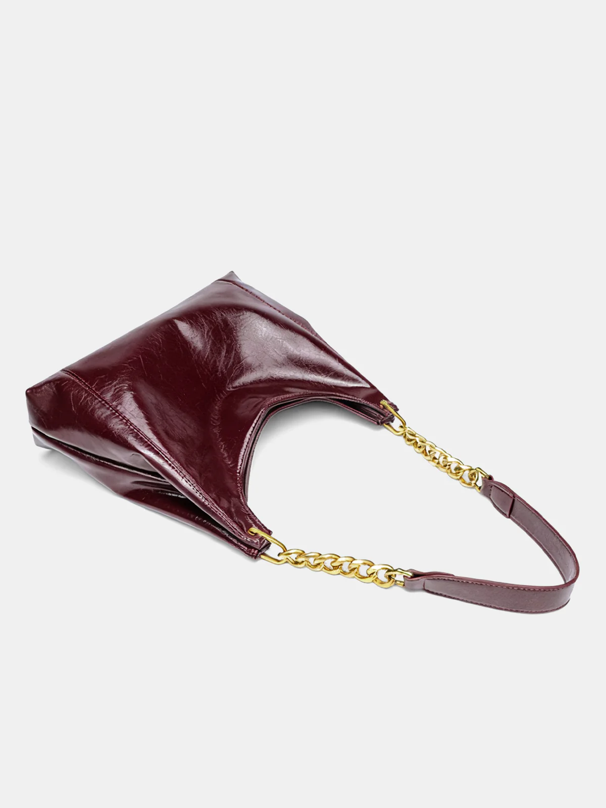 Chain Hobo Shoulder Bag - Wholesalesil