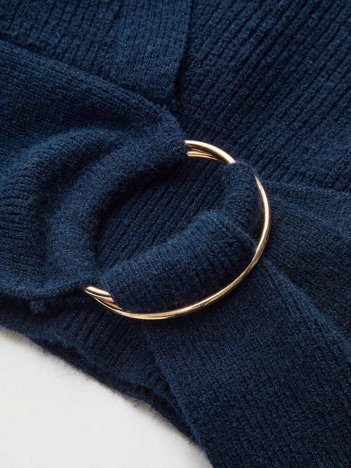 Metal Ring Knit Wrap Cardigan - Wholesalesil