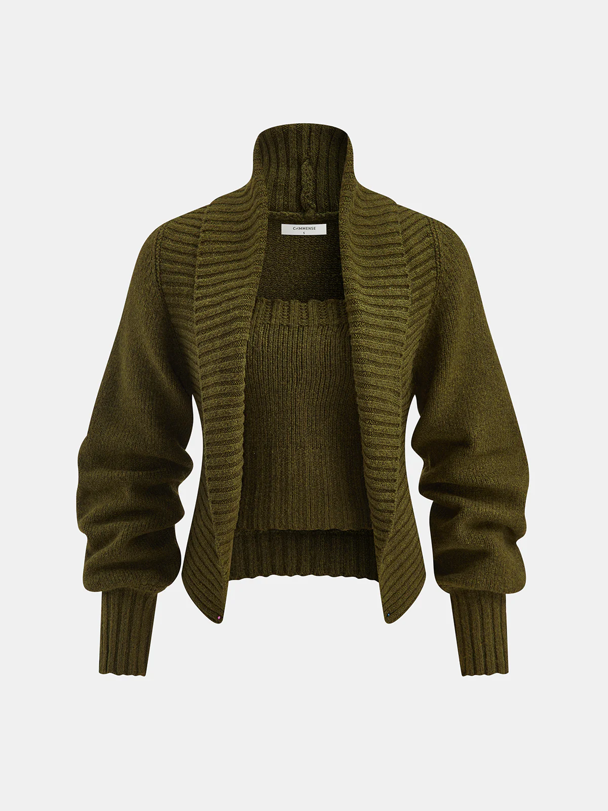 Knit Strapless Top and Cardigan Two-Piece Set - Wholesalesil