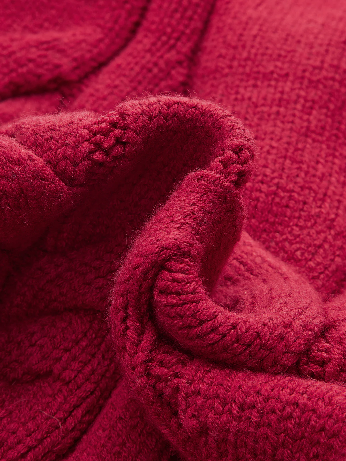 Turtleneck Cable Knit Short Sleeve Belted Sweater - Wholesalesil