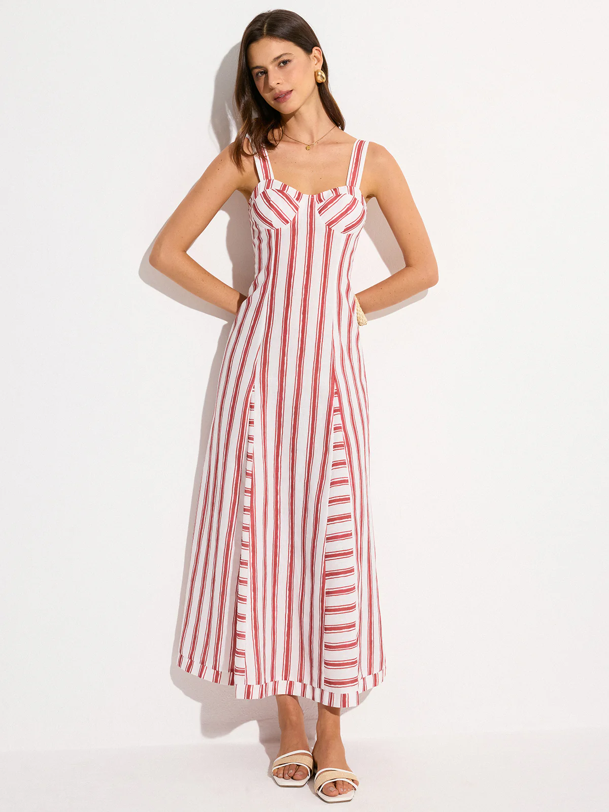 Striped Maxi Dress - Wholesalesil