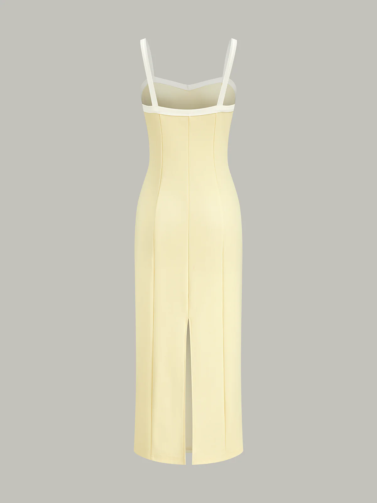 Contrast Trim Strappy Midi Dress - Wholesalesil