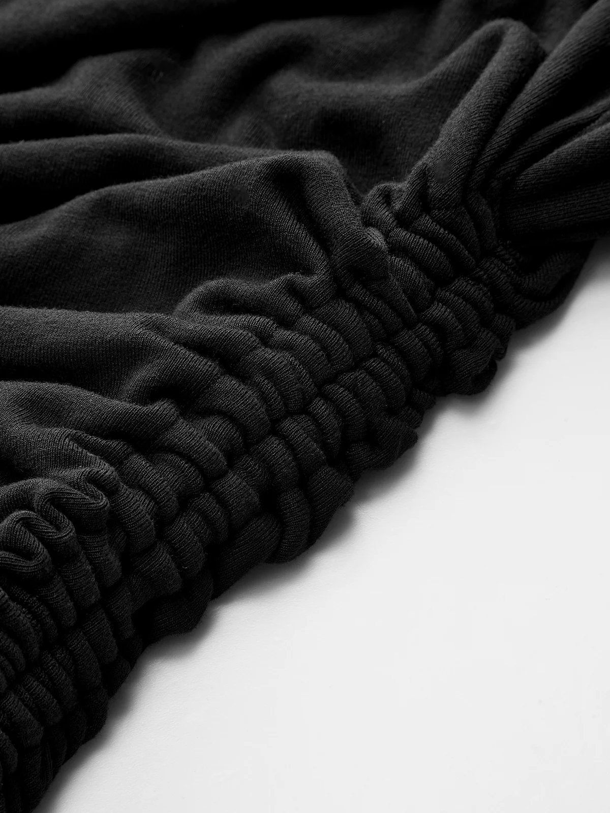 Contrast Ruffle Asymmetric Ruched Top - Wholesalesil