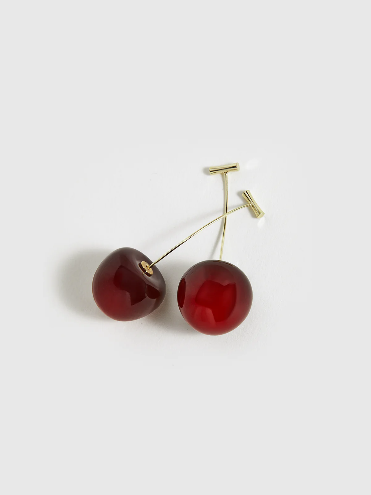 Cherry Shaped Dangle Earrings - Wholesalesil