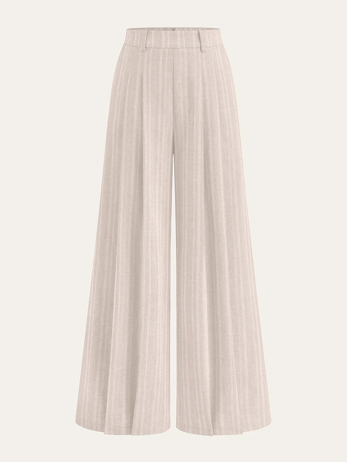 Linen Blend Wide-Leg Pants - Wholesalesil