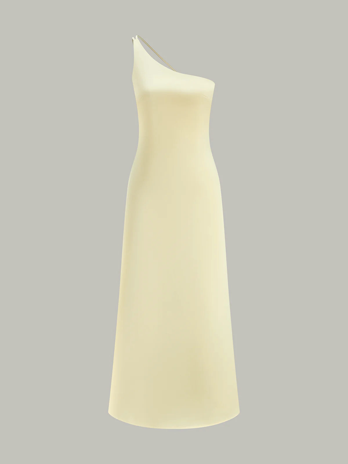Asymmetrical One-Shoulder Midi Dress - Wholesalesil
