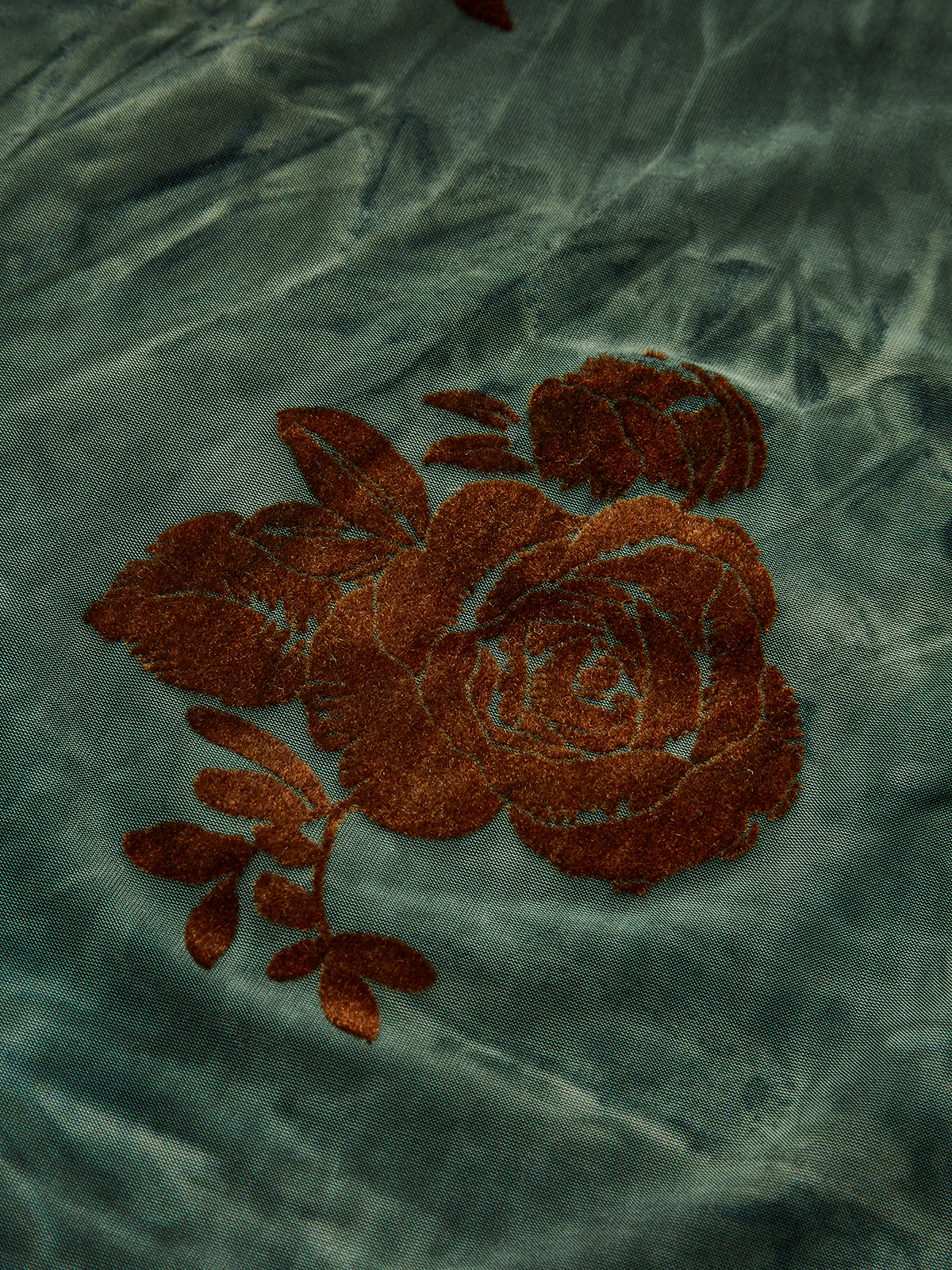 Floral Asymmetric Ruffle Long Sleeve Top - Wholesalesil