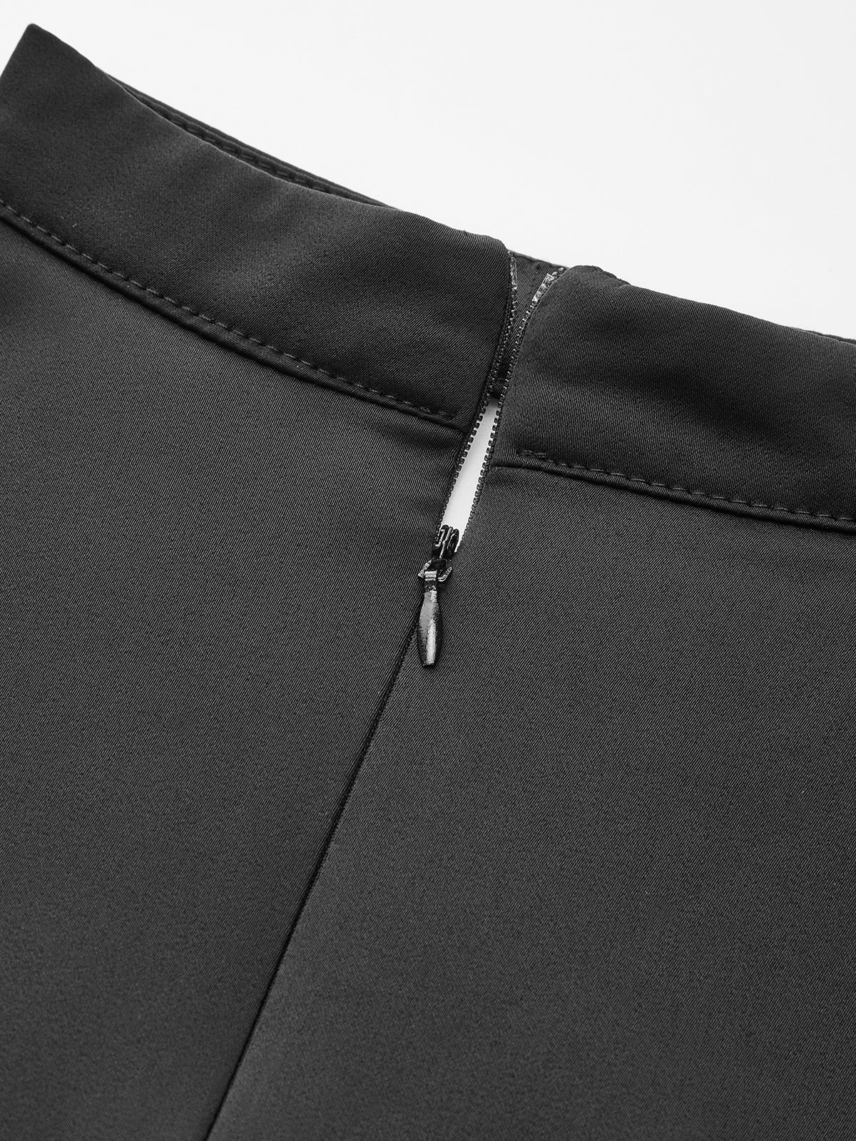 Satin Twisted Front Cropped Blouse - Wholesalesil