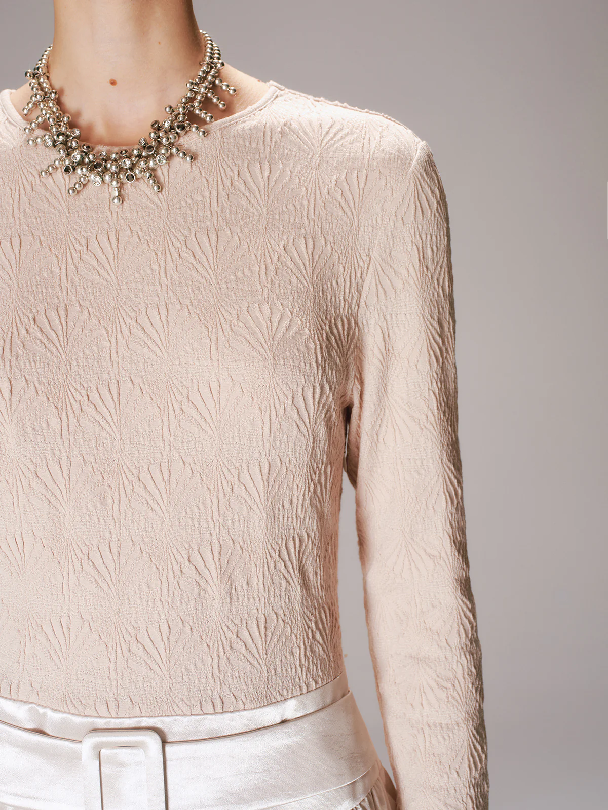 Satin Effect Panel Textured Mini Dress - Wholesalesil