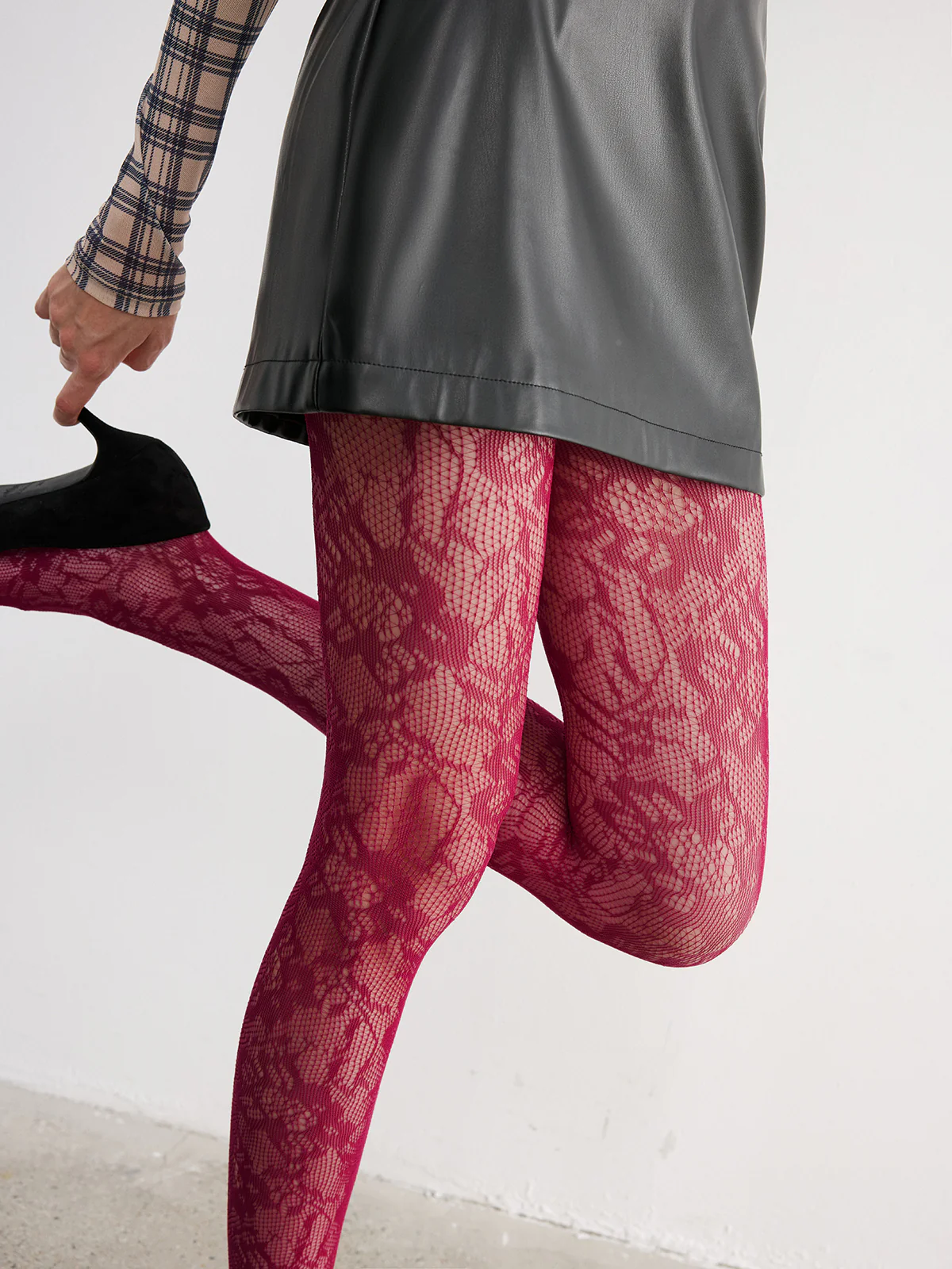 Floral Lace Tights - Wholesalesil