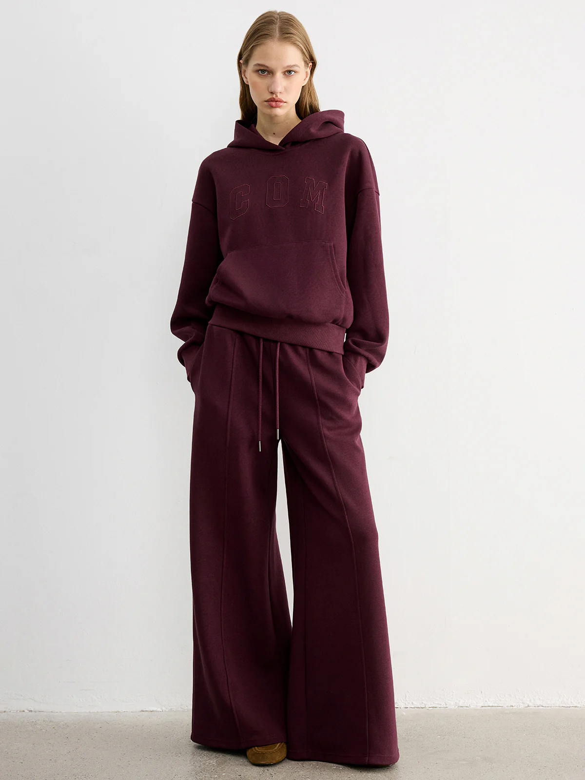 Drawstring Wide-Leg Knit Pants - Wholesalesil