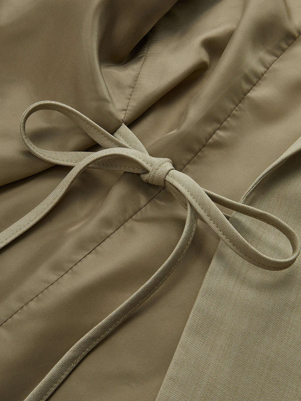 Sleeveless Lapel Tie-Waist Vest - Wholesalesil