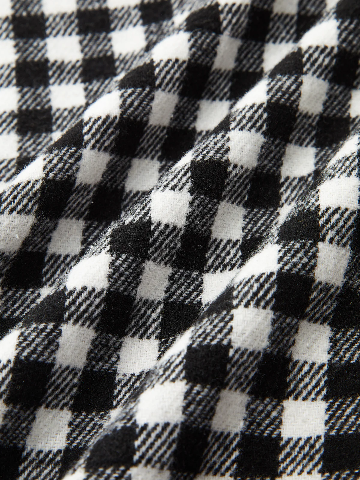 Belted Checkered Collared Jacket - Wholesalesil