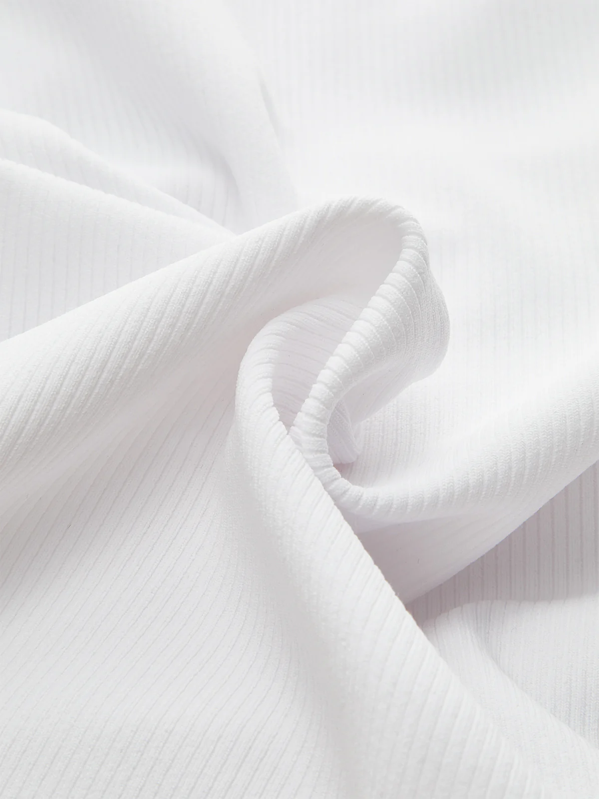 Ribbed V-Neck Knotted Crop Top - Wholesalesil