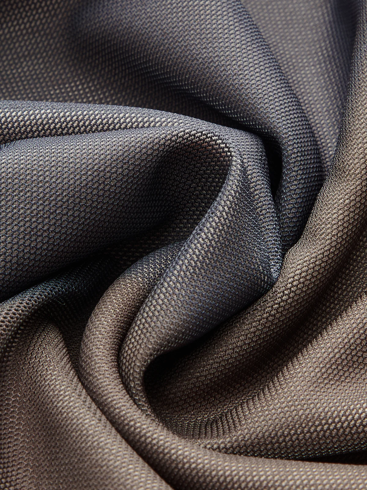 Ombre Long Sleeve Ruched Mesh Maxi Dress - Wholesalesil