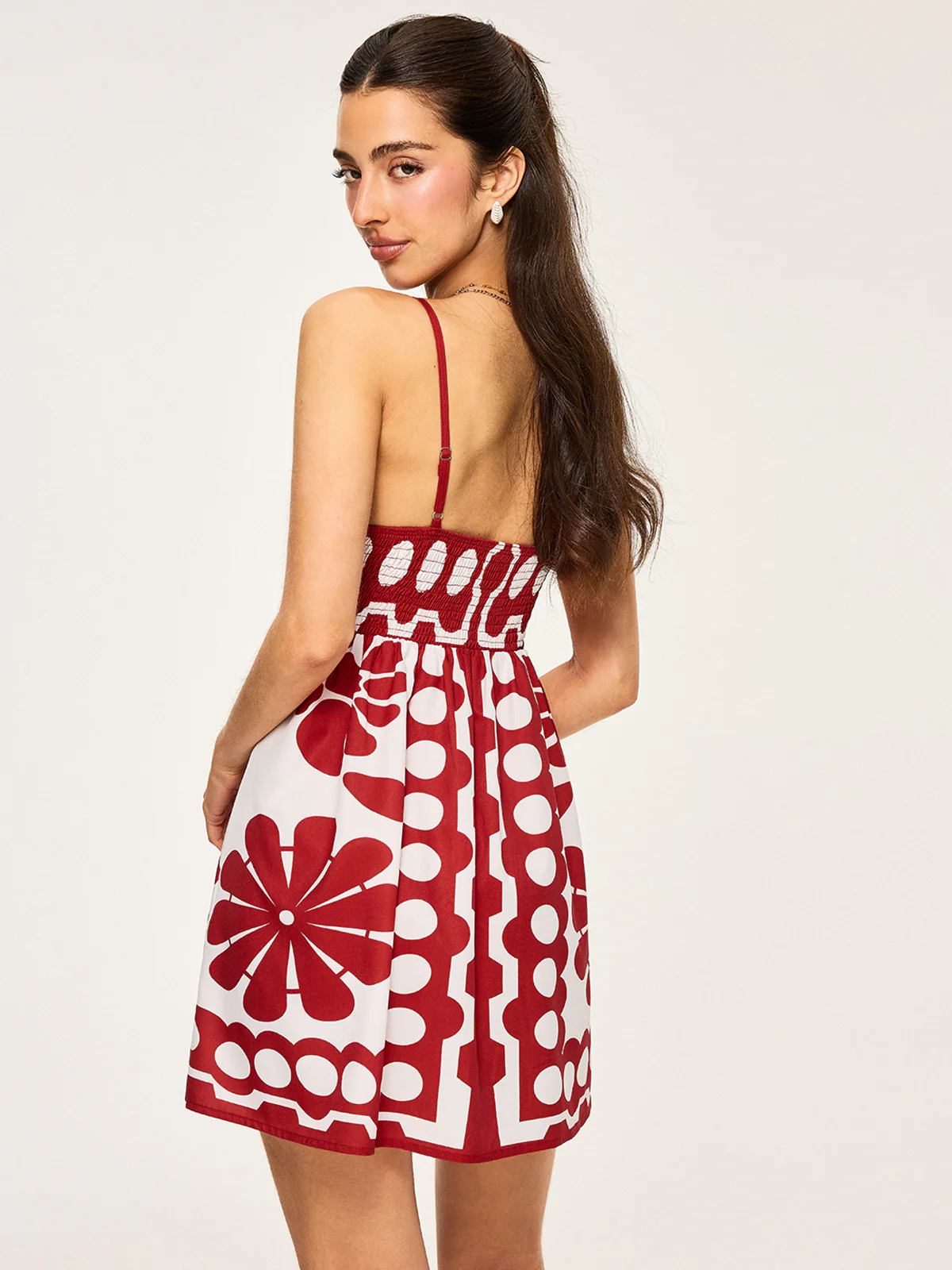 Floral Print Spaghetti Strap Dress - Wholesalesil