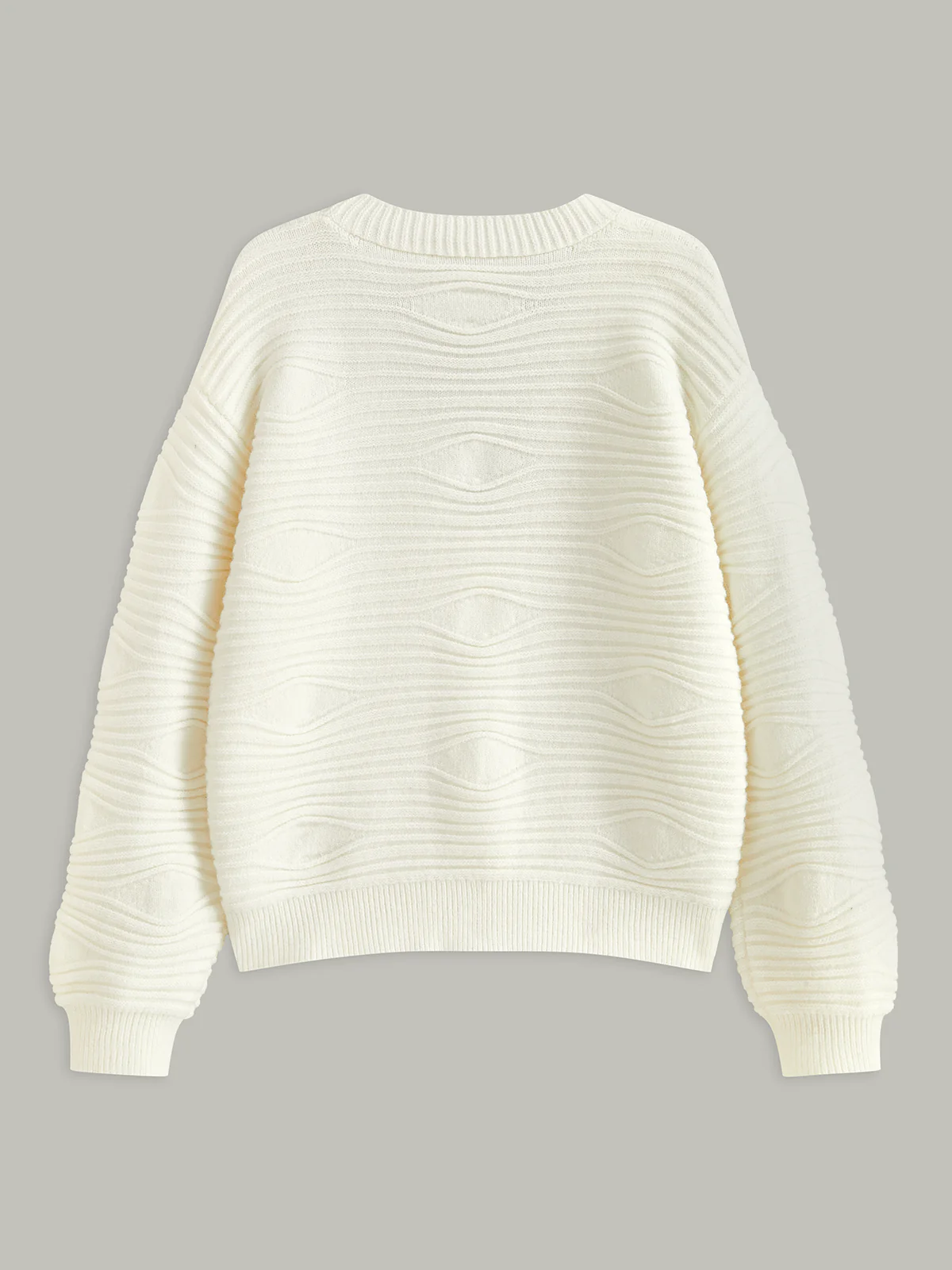 Metal Button Textured Knit Cardigan - Wholesalesil