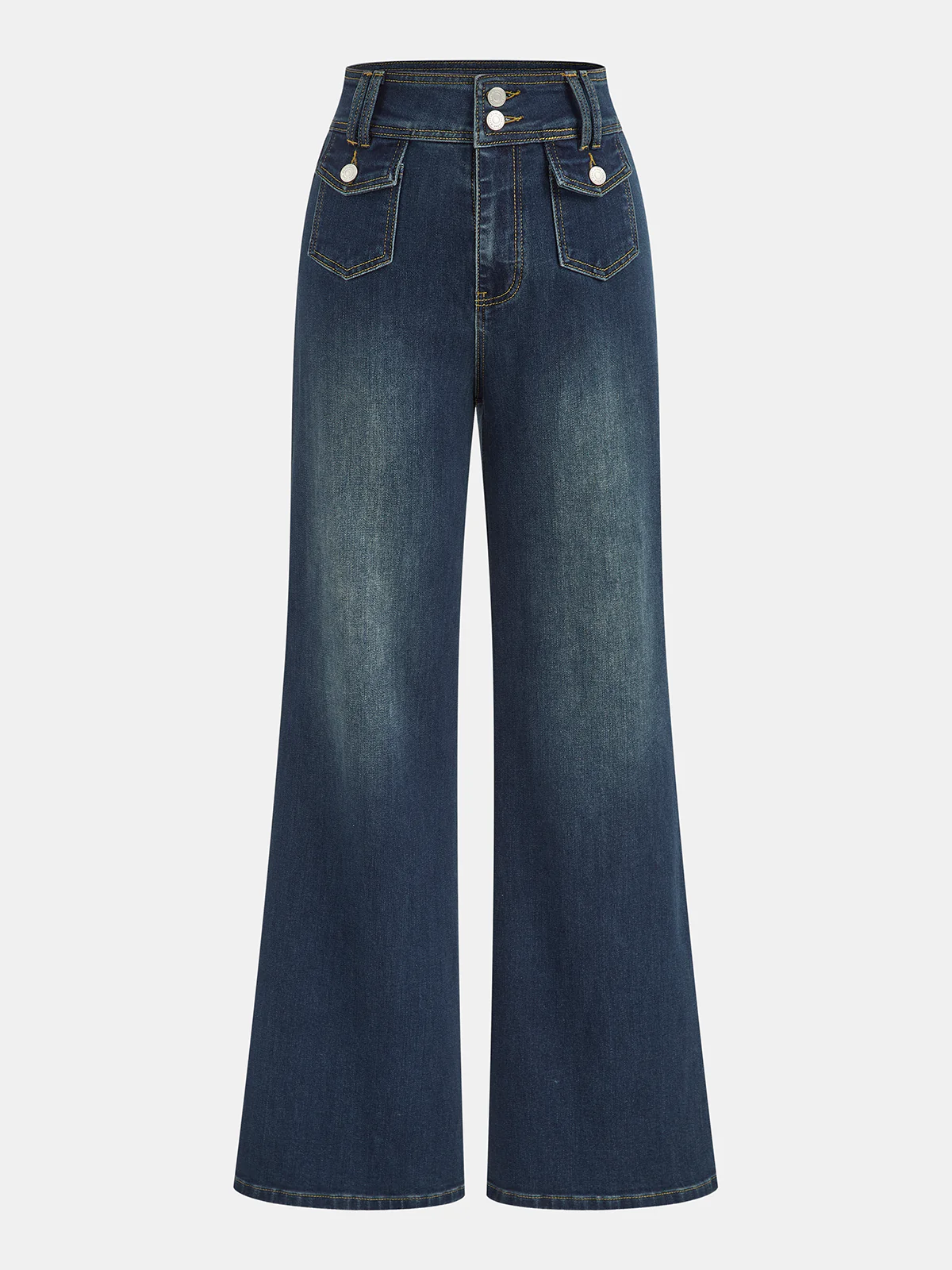 Vintage High-Waisted Flare Jeans - Wholesalesil