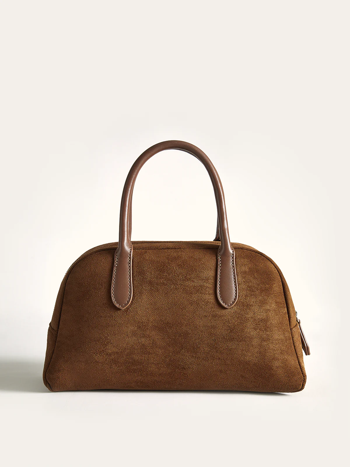 Suede Dome Top Handle Bag - Wholesalesil