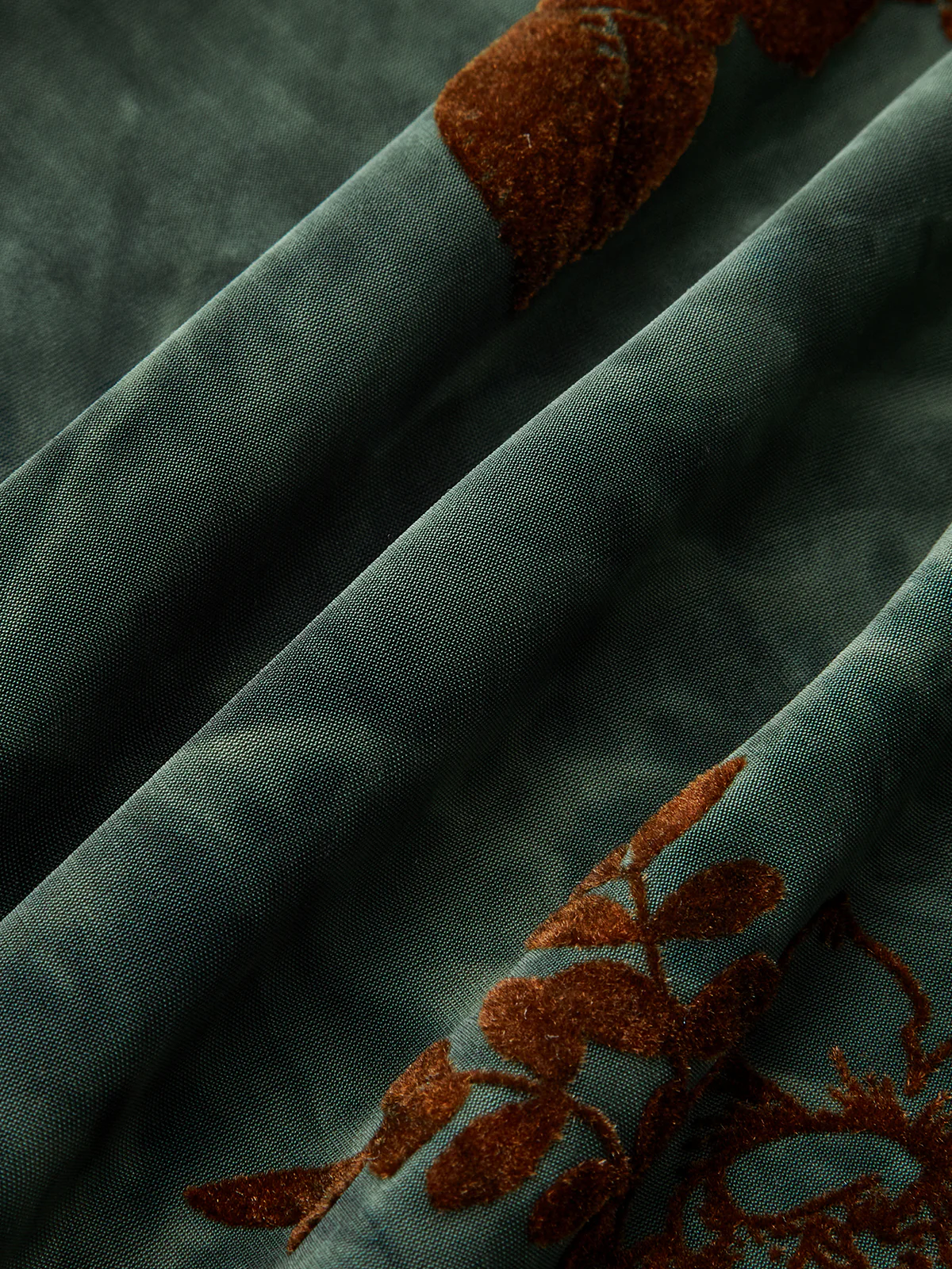 Floral Asymmetric Ruffle Long Sleeve Top - Wholesalesil