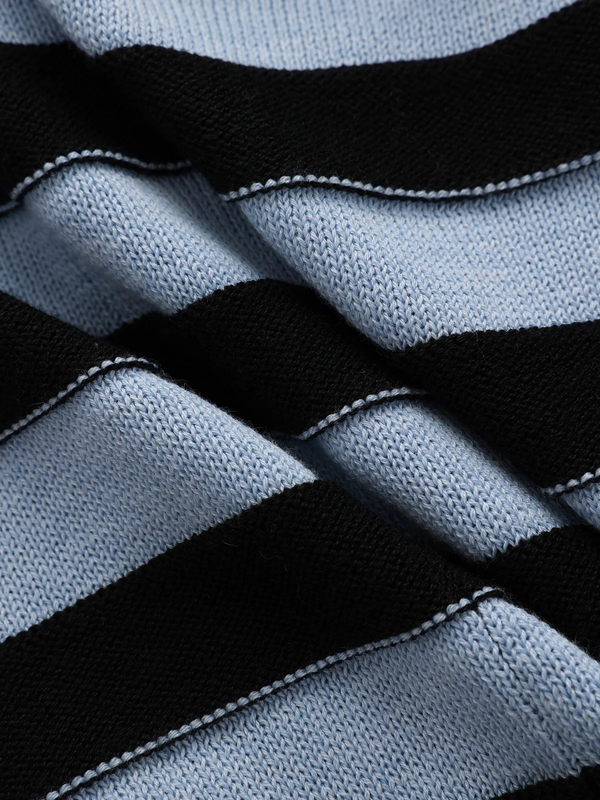 Wool Blend Halter Stripe Knit Top - Wholesalesil