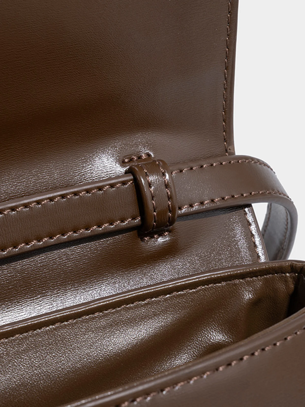 PU Leather Curved Shoulder Bag - Wholesalesil