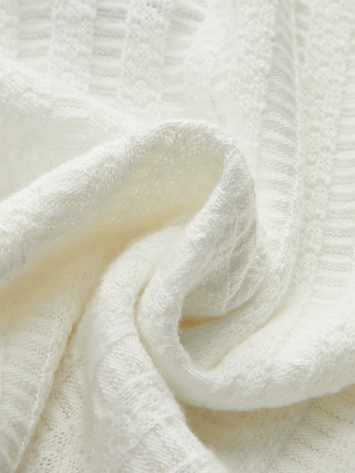 Denim-Collar Knit Polo Top with Metal Button - Wholesalesil