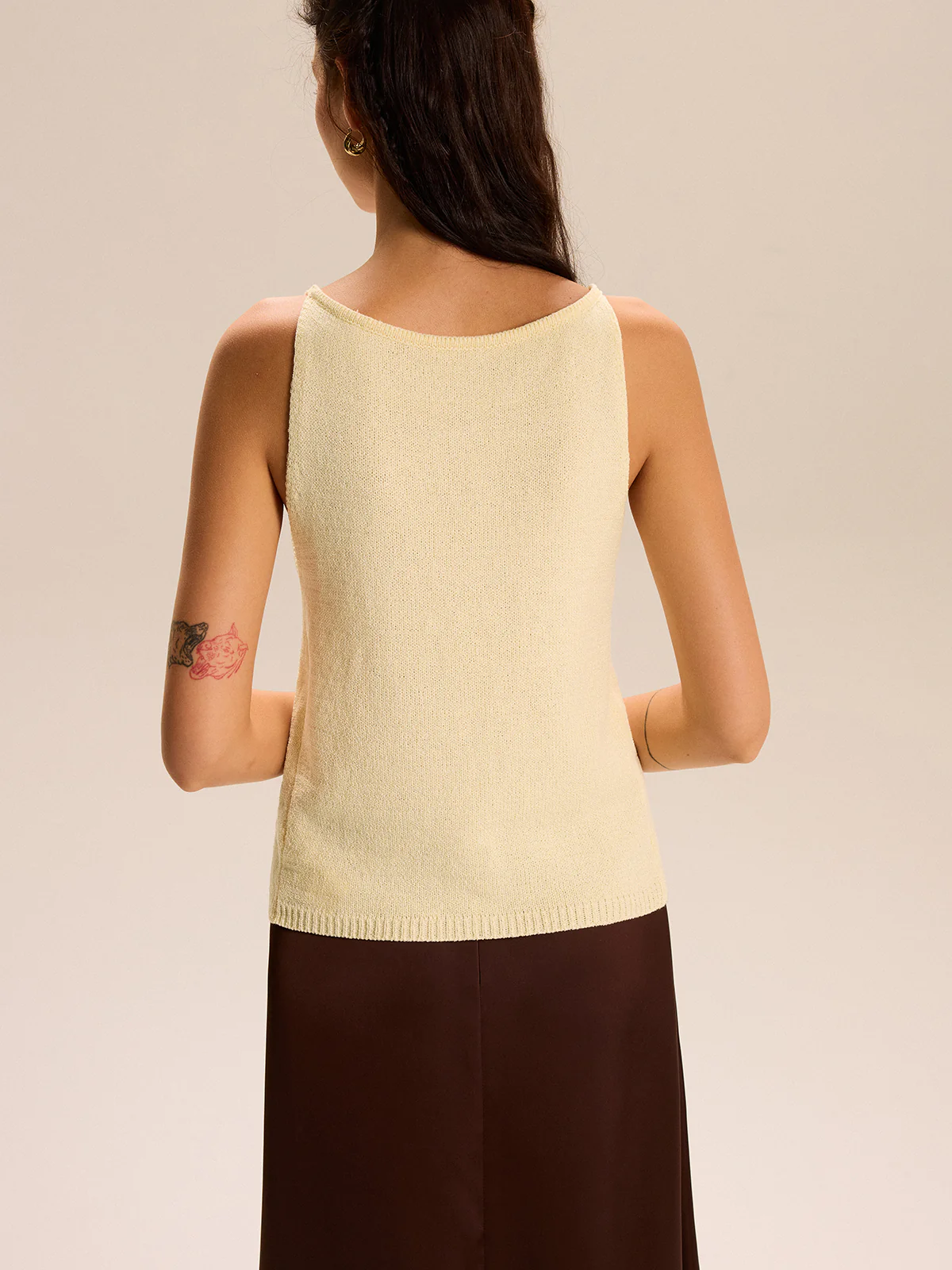 Knit Button-Front Tank Top - Wholesalesil