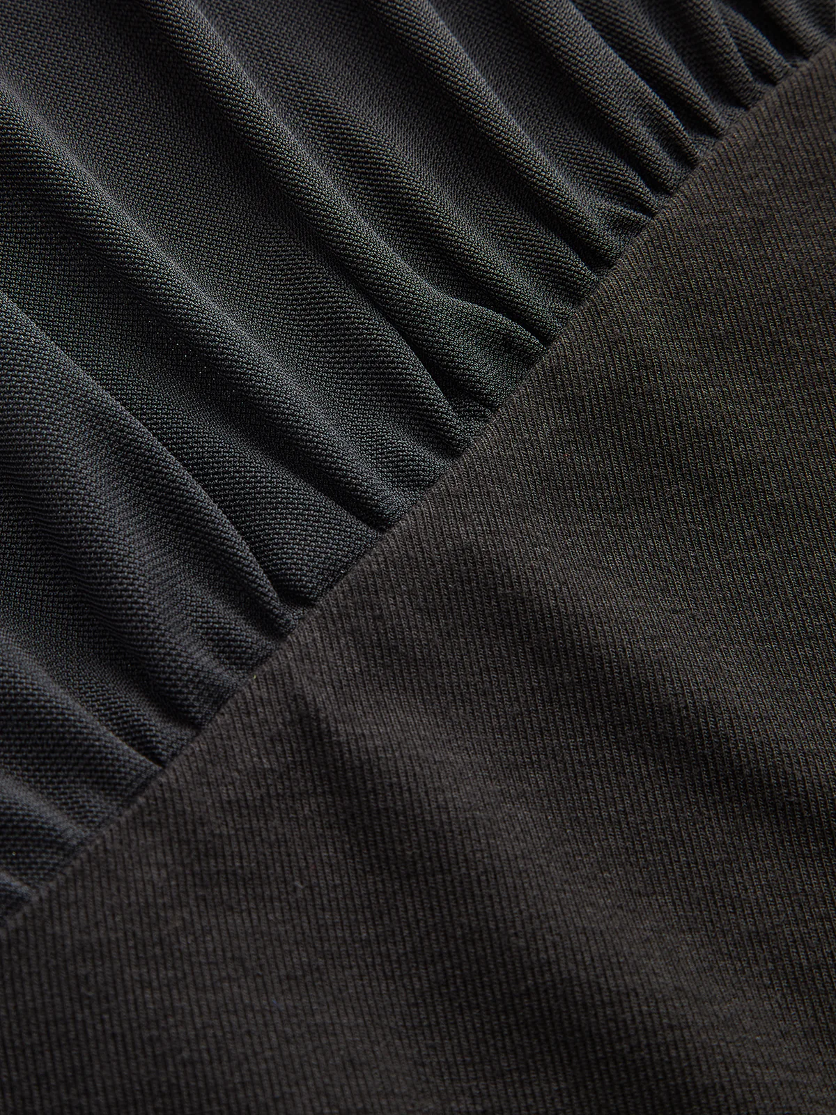 Sheer Mesh Paneled Turtleneck Top - Wholesalesil