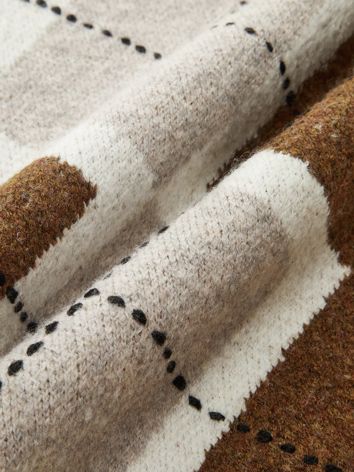 Argyle Turtleneck Knit Vest - Wholesalesil