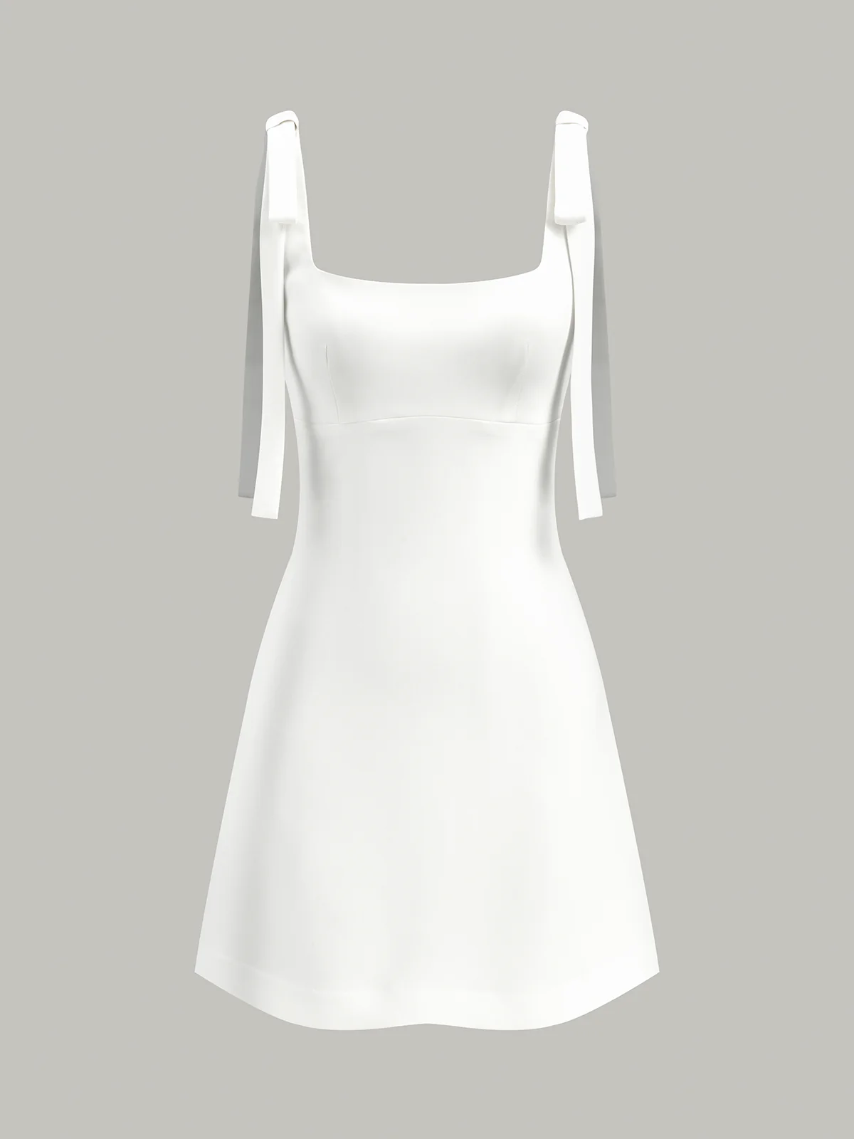 Bow-Strap Backless Mini Dress - Wholesalesil