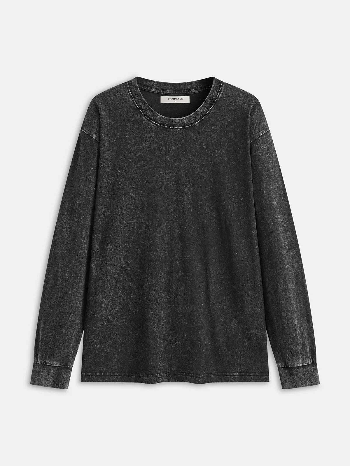 Cotton Washed Long Sleeve T-Shirt - Wholesalesil