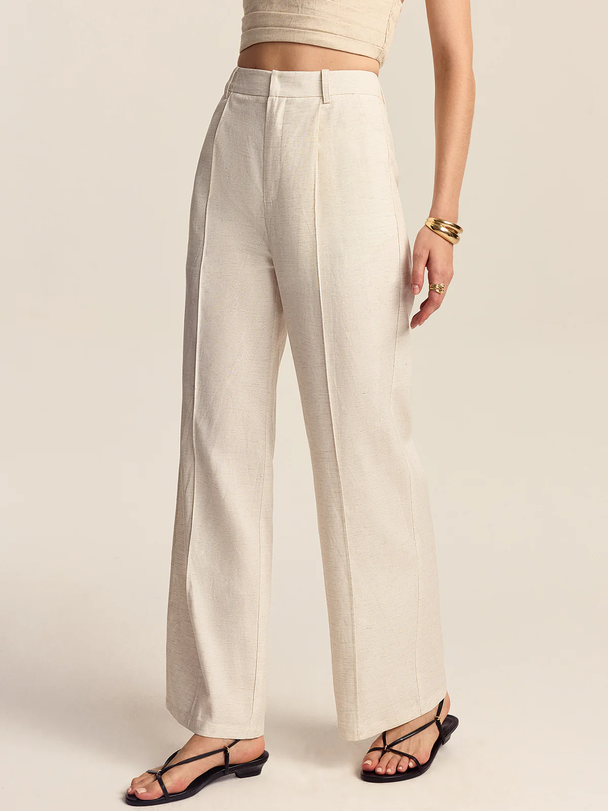 Tencel-Linen Blend Trousers - Wholesalesil