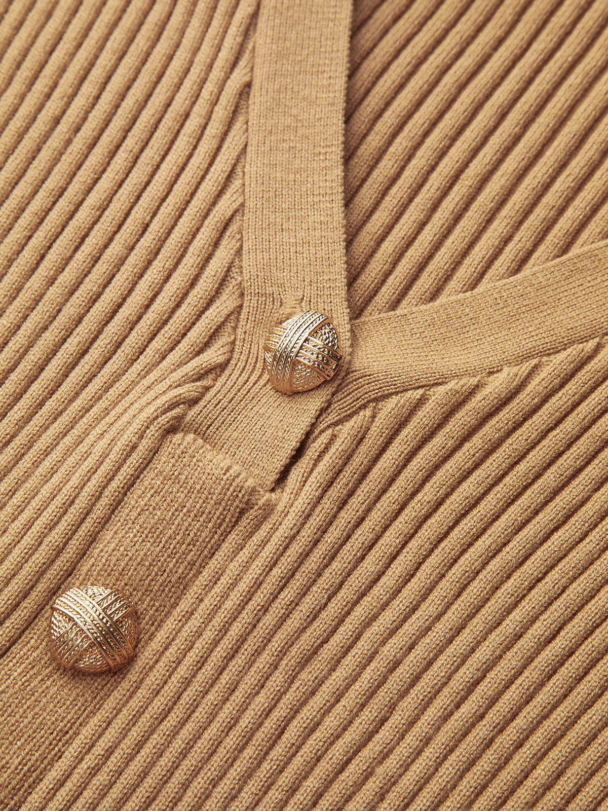 Knit Dress with Buttons and Matching Belt - Wholesalesil