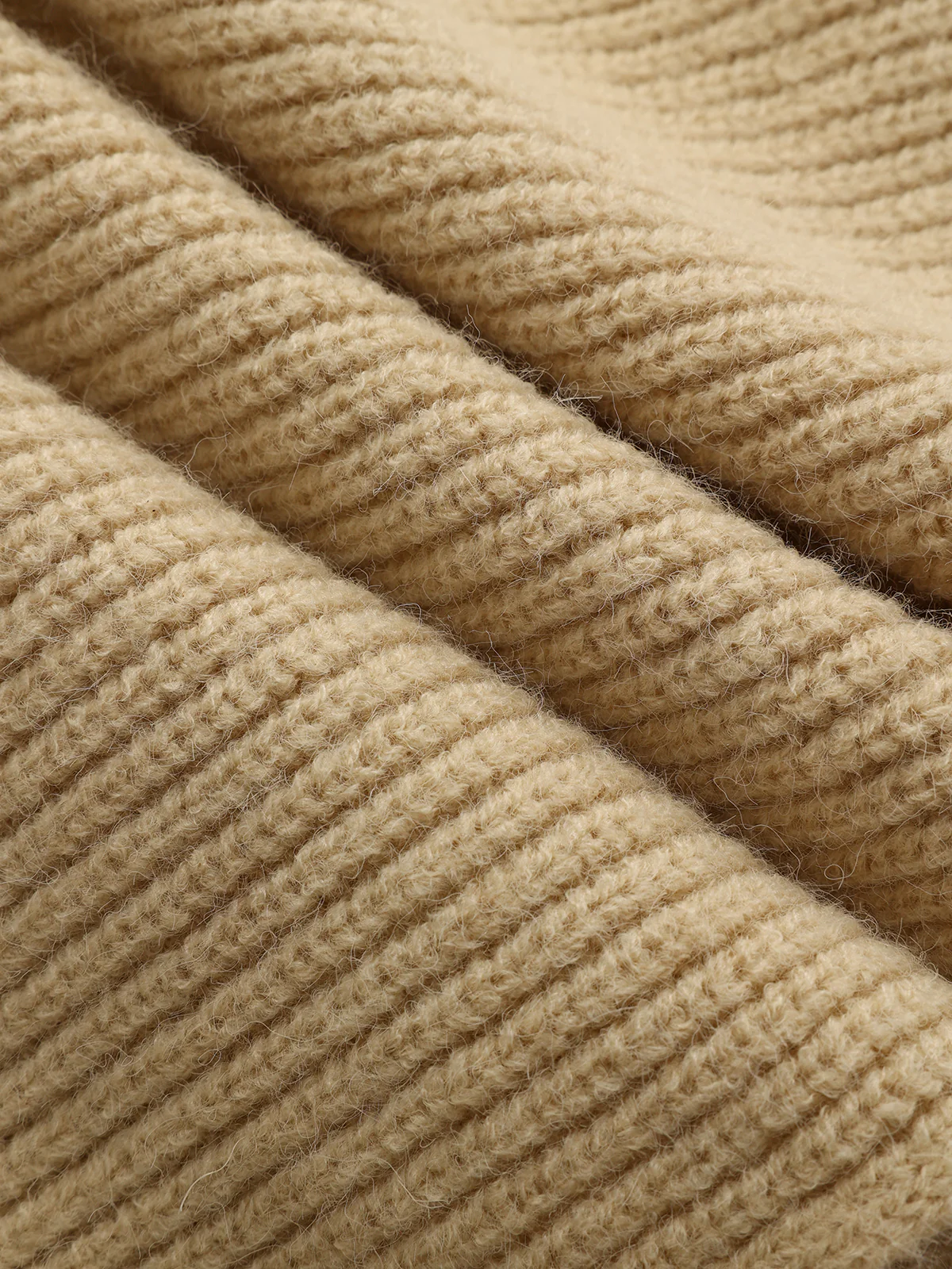 Asymmetric Wrap Knit Sweater - Wholesalesil