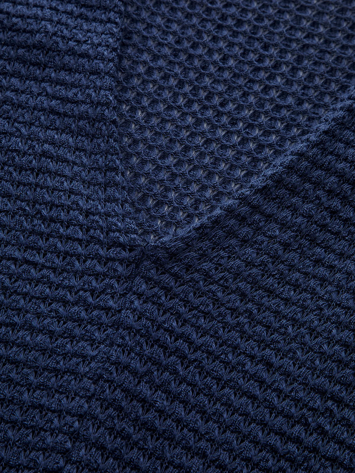 V-Neck Textured Knit Fitted Long-Sleeve Top - Wholesalesil