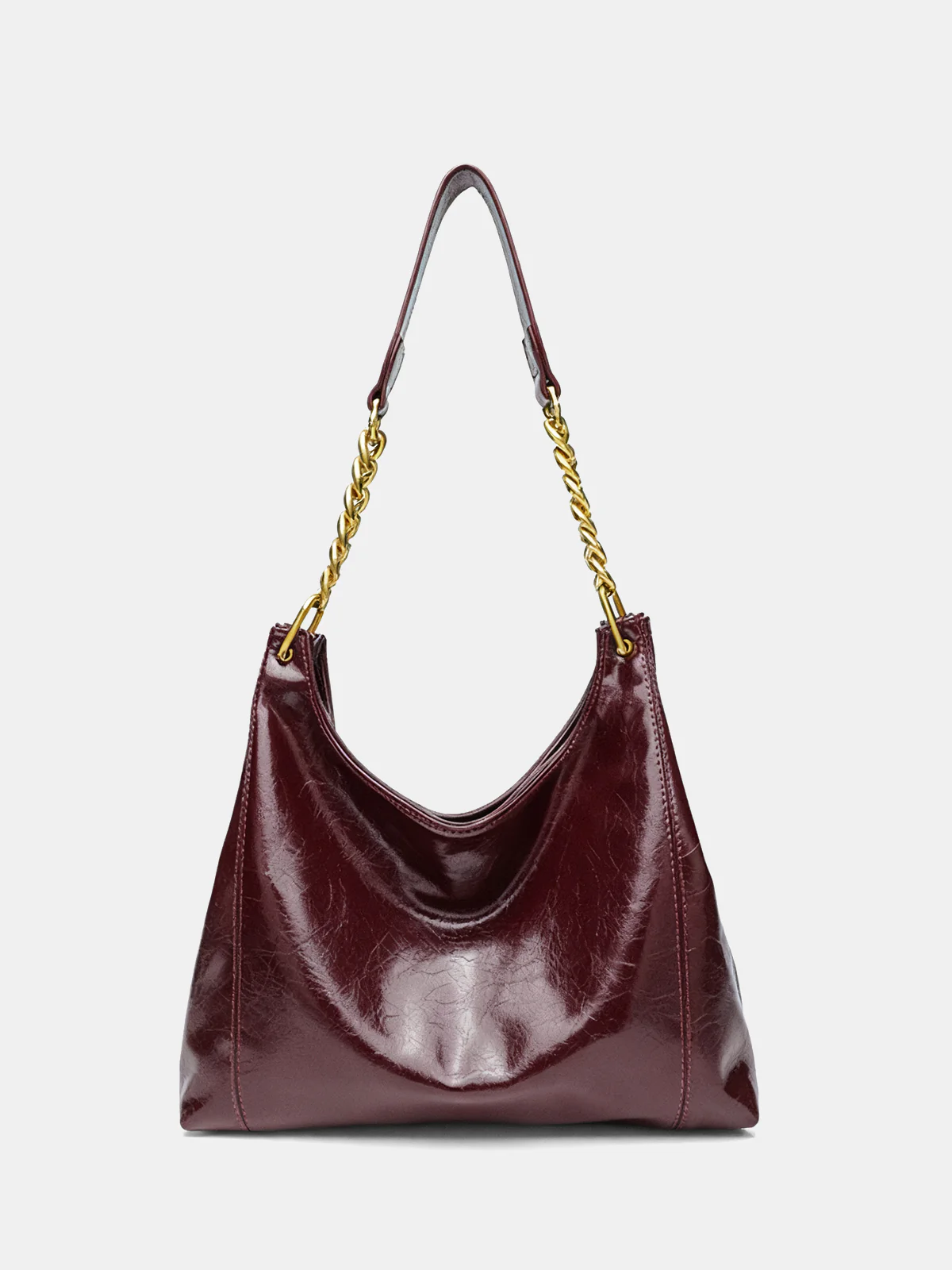 Chain Hobo Shoulder Bag - Wholesalesil
