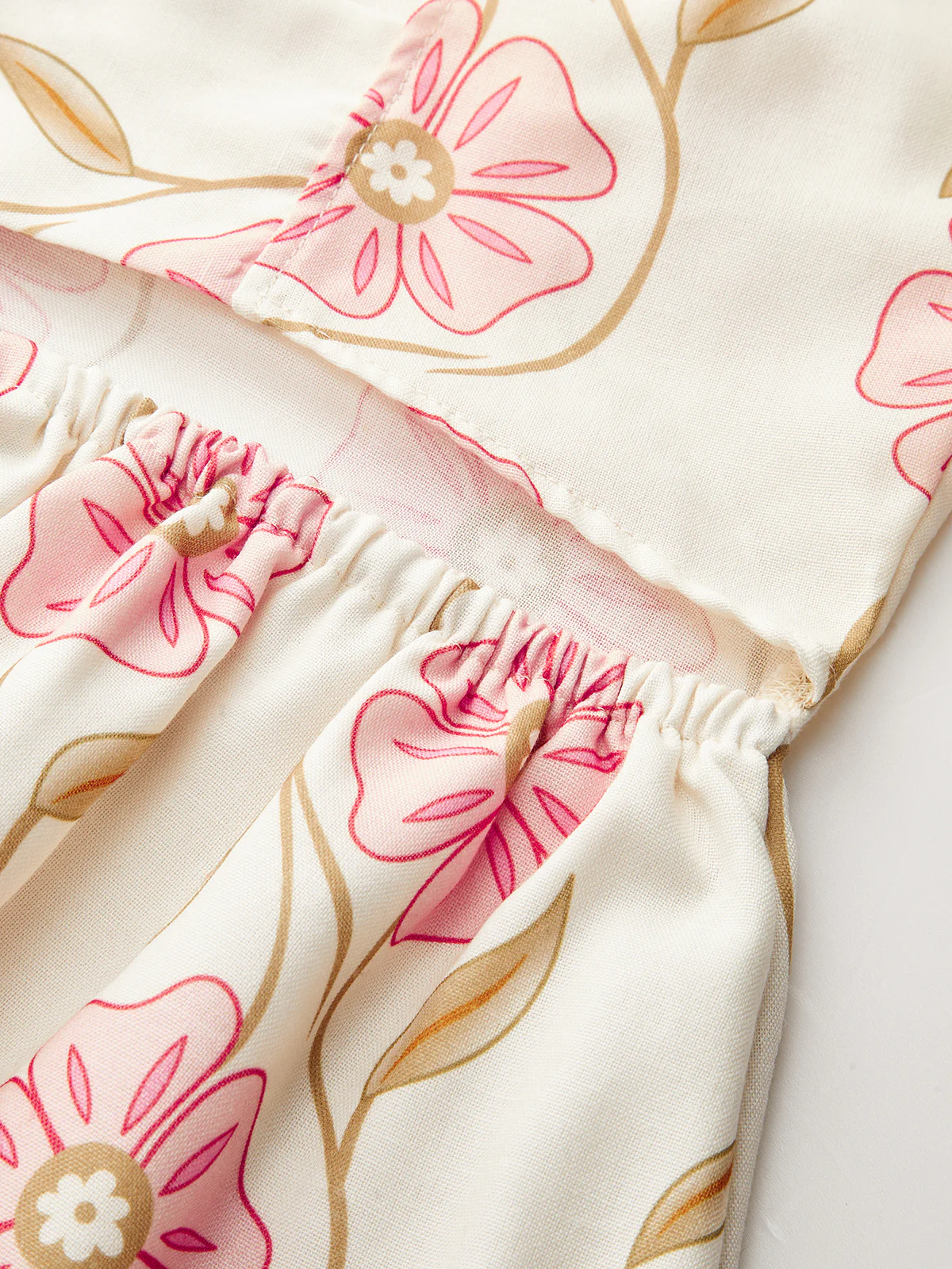 Floral Print V-Neck Backless Maxi Dress - Wholesalesil