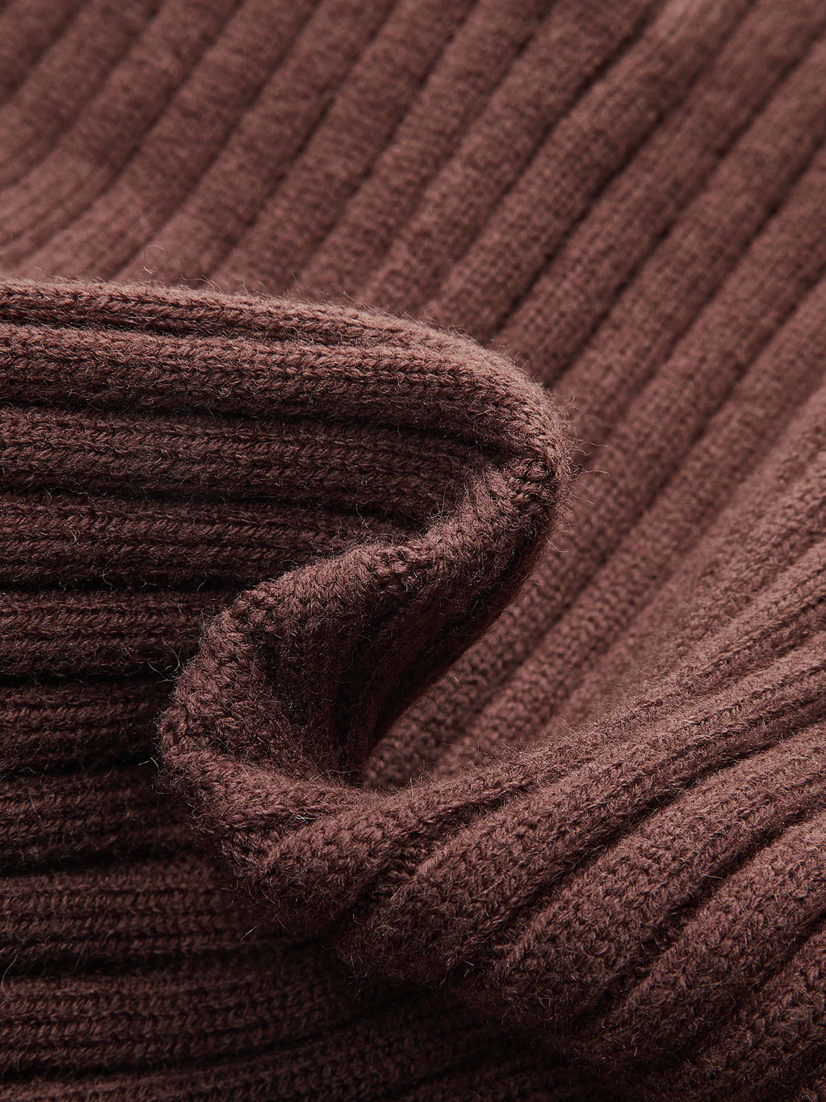 Denim Collar Ribbed Sweater - Wholesalesil