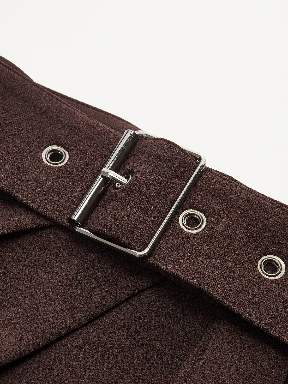 Belted Asymmetric Midi Skirt - Wholesalesil