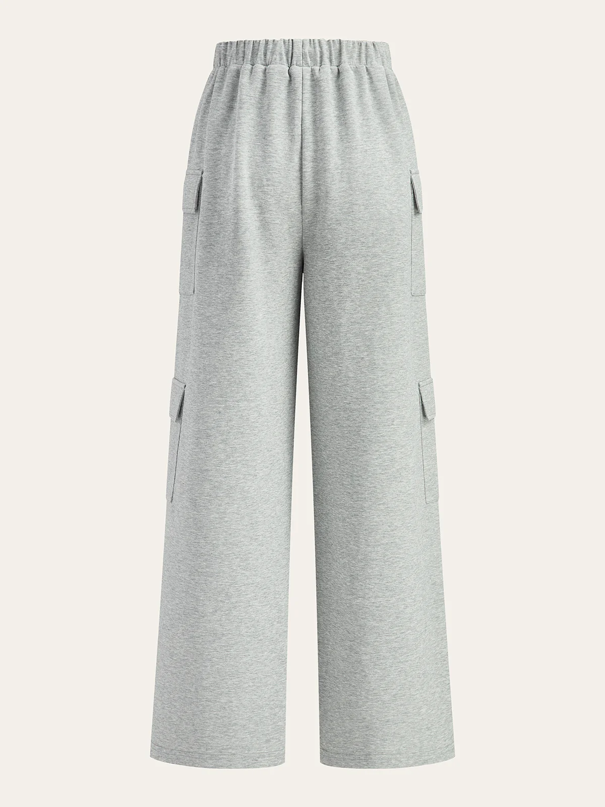 Drawstring Waist Wide Leg Cargo Pants - Wholesalesil