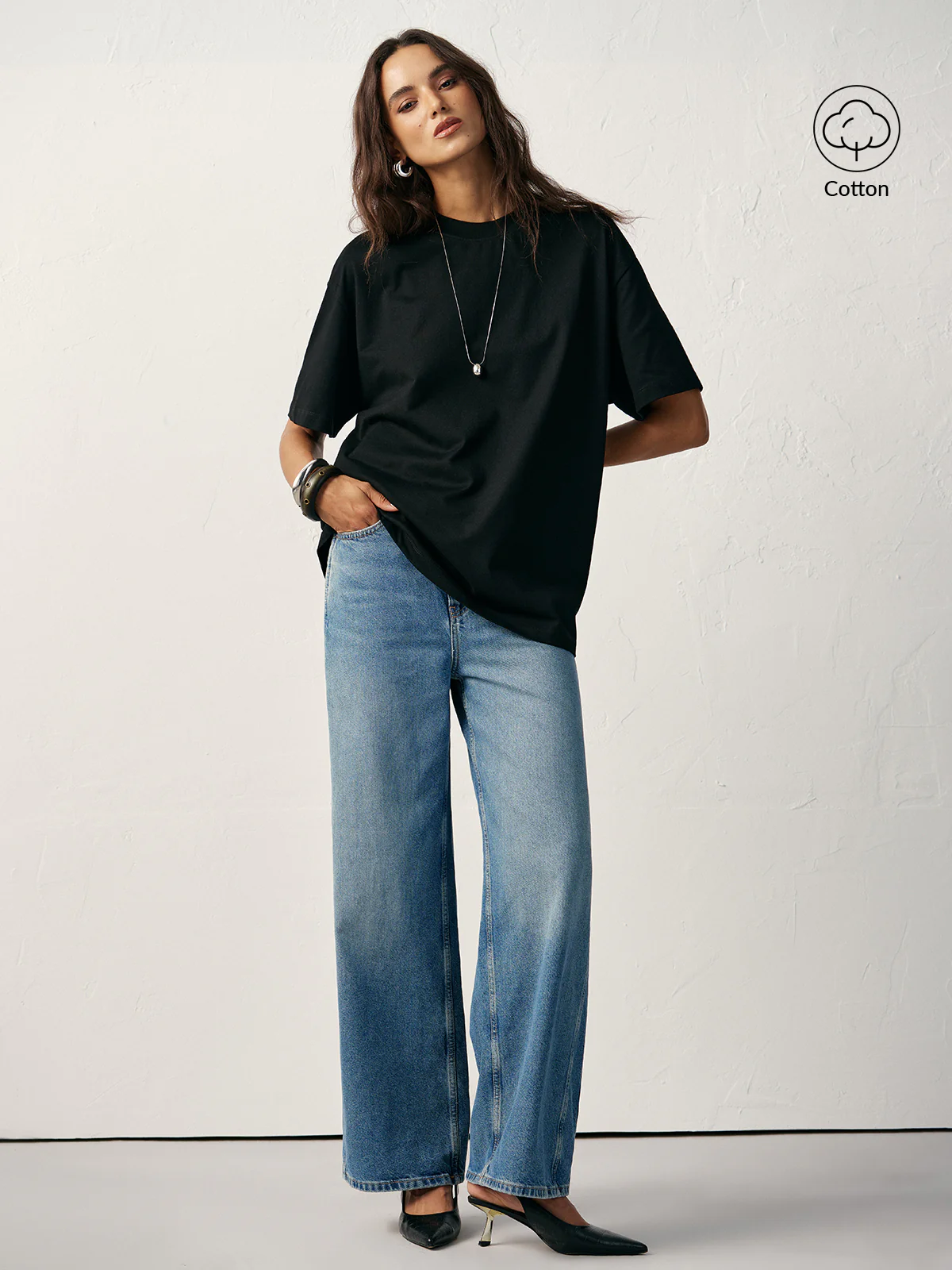 Basic Cotton Oversized T-Shirt - Wholesalesil