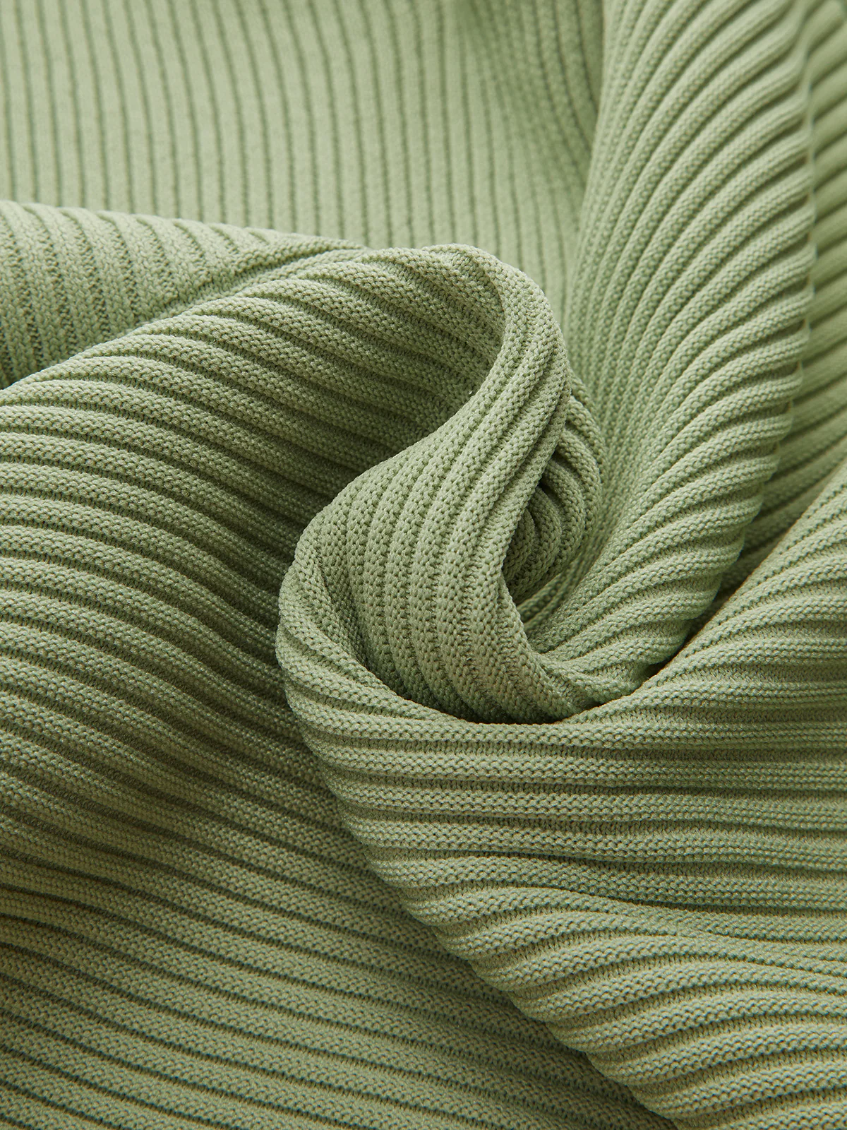 V-Neck Textured Asymmetric Hem Knit Sweater - Wholesalesil