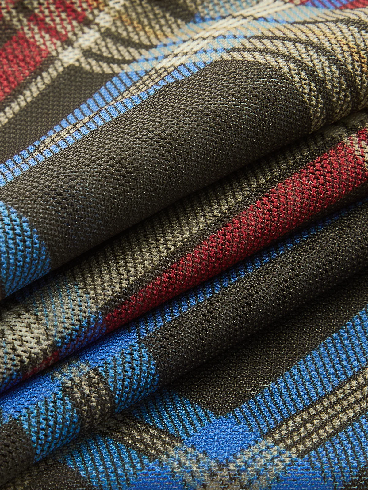 Semi-Sheer Plaid Knotted Tie-Back Top - Wholesalesil