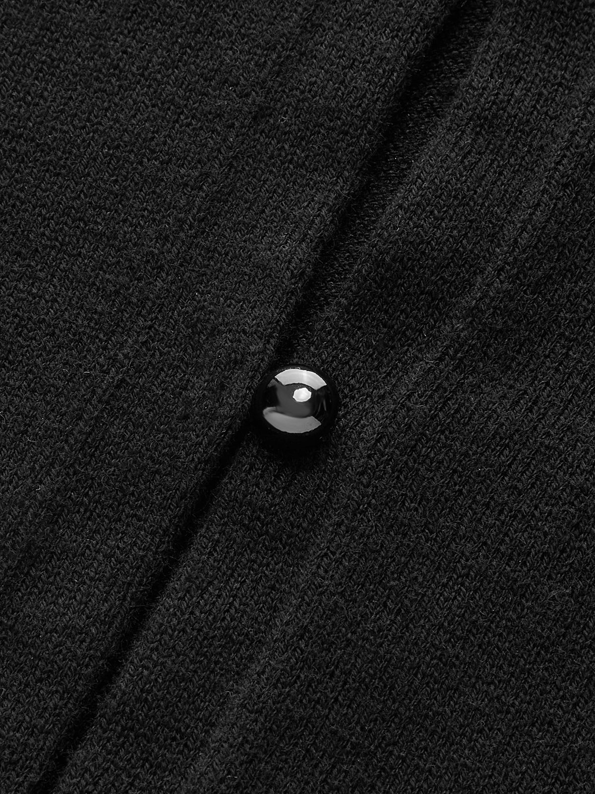 Wool Blend Buttoned Balloon Sleeve Cardigan - Wholesalesil