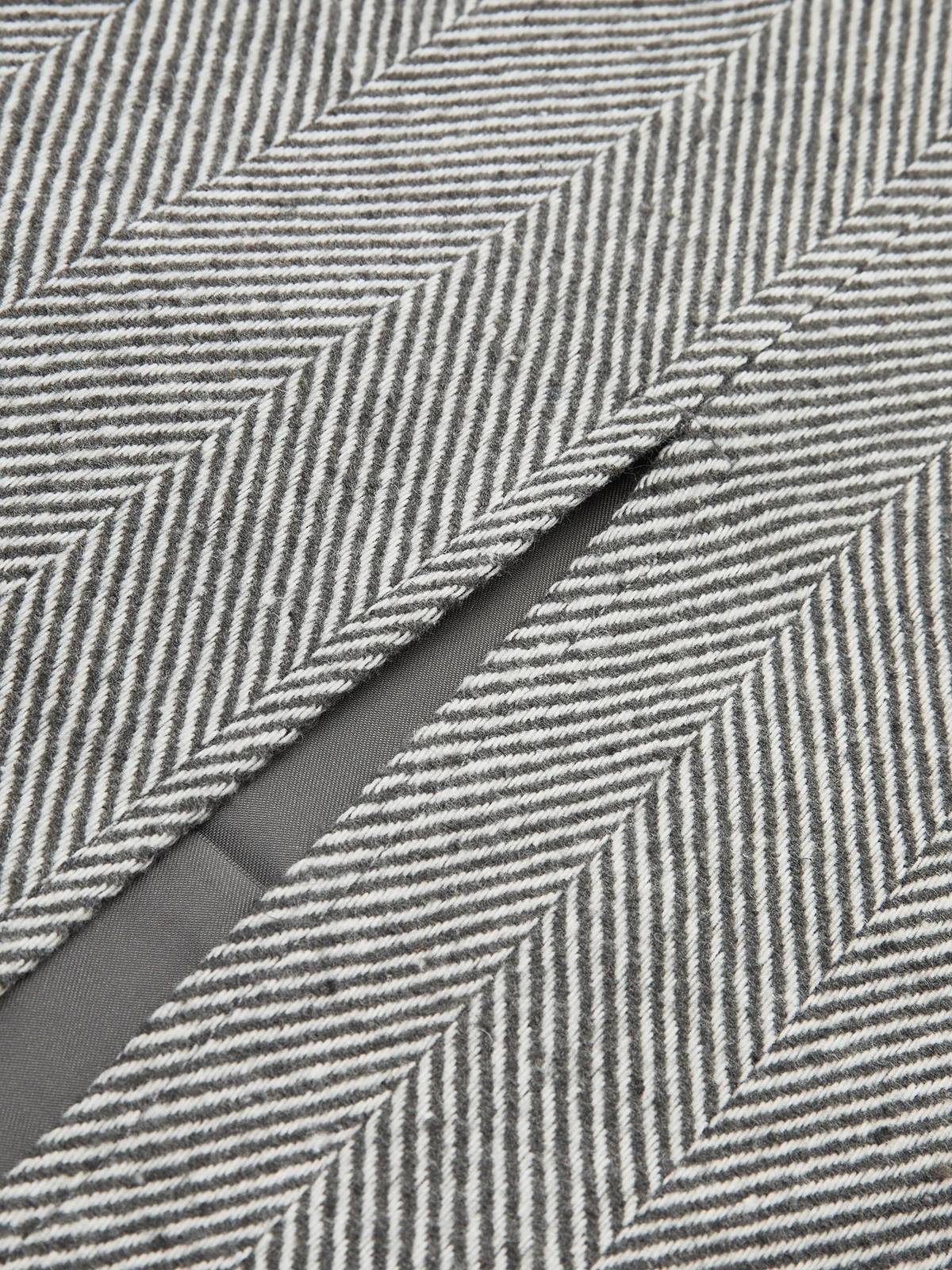 Belted Herringbone Slit Midi Skirt - Wholesalesil